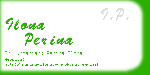ilona perina business card